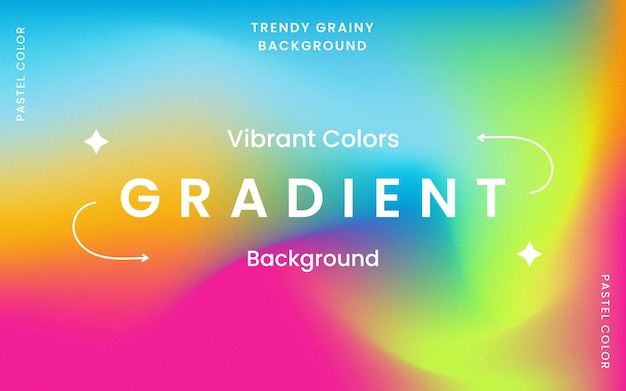 Trendy grainy background with vibrant colors free vector