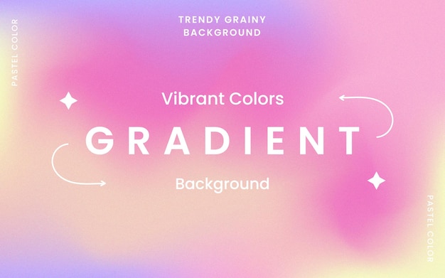 Trendy grainy background with vibrant colors free vector