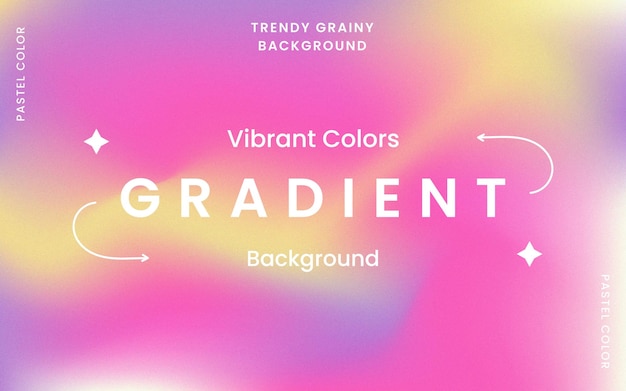 Trendy grainy background with vibrant colors free vector