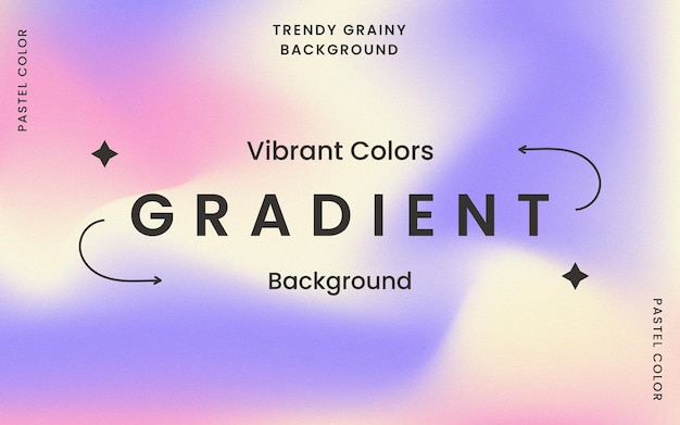 Vector trendy grainy background with vibrant colors free vector