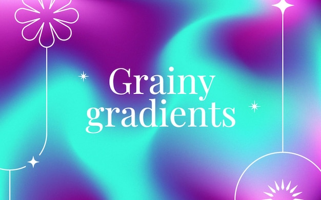 Vector trendy grainy background with vibrant colors free vector