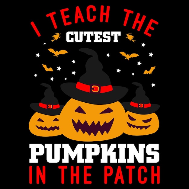 Trendy Halloween-dag typografie en grafisch T-shirtontwerp