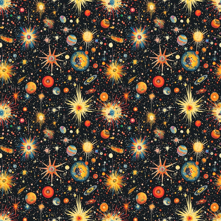 Vector trendy hand drawn seamless pattern in pastel colors