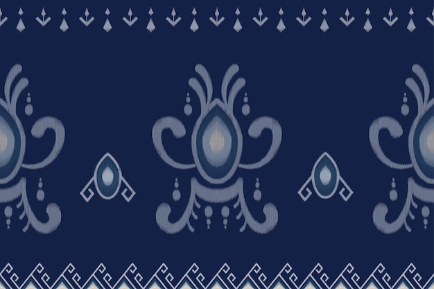 텍스처 패브릭 자수 의류 직조 포장 스카프 사롱에 적합한 트렌디한 Ikat 패턴 디자인