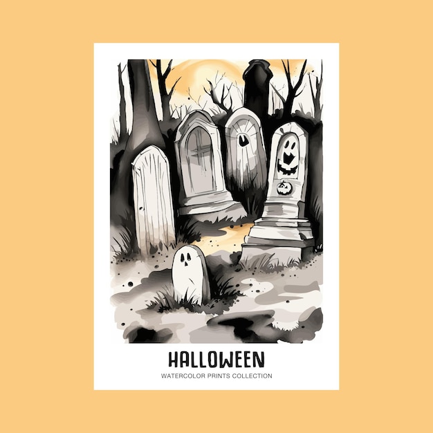 Trendy illustratie van Halloween