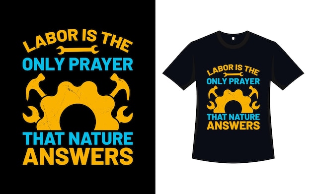 Trendy labor day t-shirt design