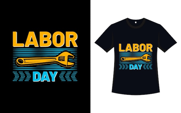 Trendy labor day t-shirt design