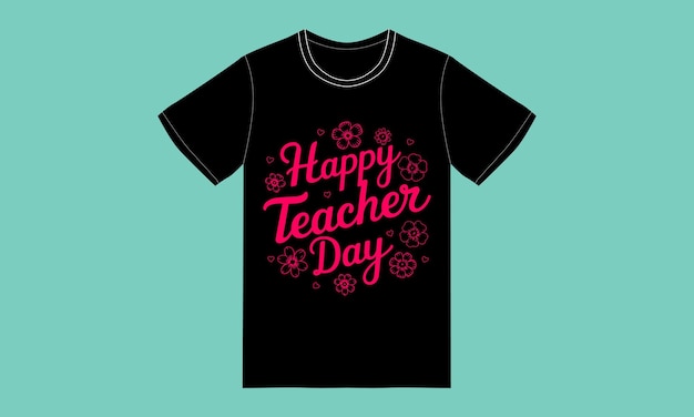 Vector trendy lerarendag typograqphy grafisch t-shirtontwerptrendy leraren dag typographphy grafisch t-shirtontwerpen