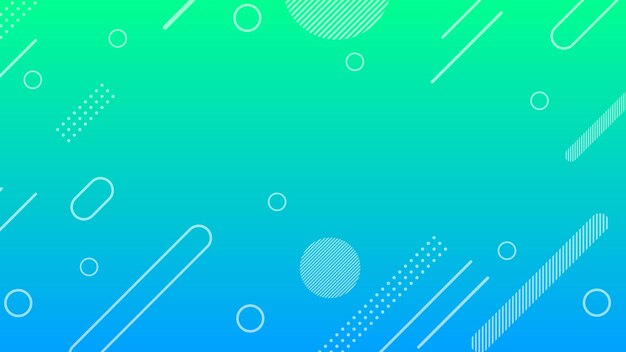 Trendy modern abstract background green and blue colors