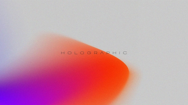 Trendy modern gradient background grain noise texture holographic blur abstract background