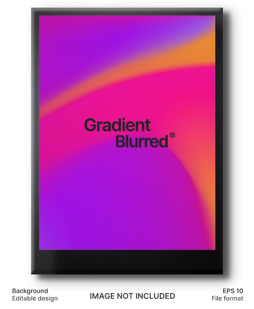 Trendy modern gradient poster abstract vector background