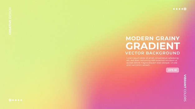 Trendy Modern Grainy Gradient Vector Background