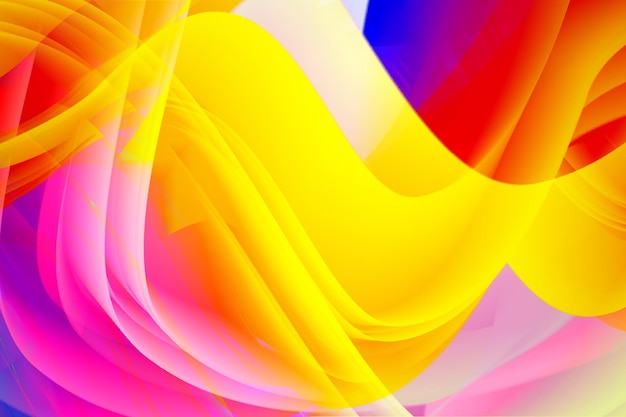 Trendy modern scherm abstract creatief verloop met geel kleurrijk full hd behang met roze kleur met blauwe golvende achtergrond vector ontwerpsjabloon
