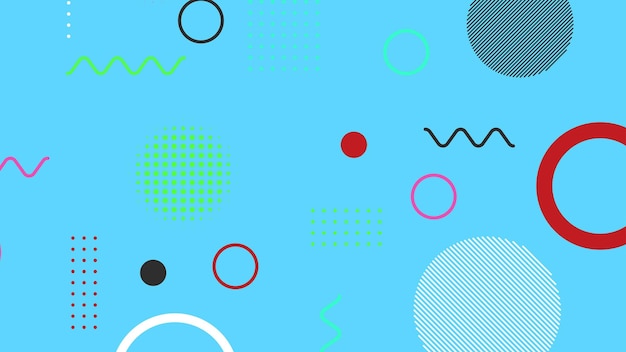 Trendy moderne abstracte achtergrond met Memphis elementen