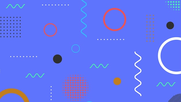 Trendy moderne abstracte achtergrond met Memphis elementen