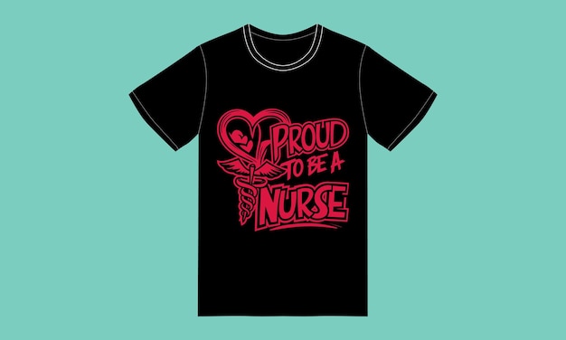 trendy nurse day typograqphy graphic tshirt design