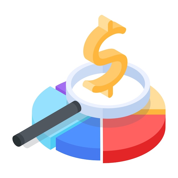 Trendy Pack of Money Fluctuations Isometric Icons