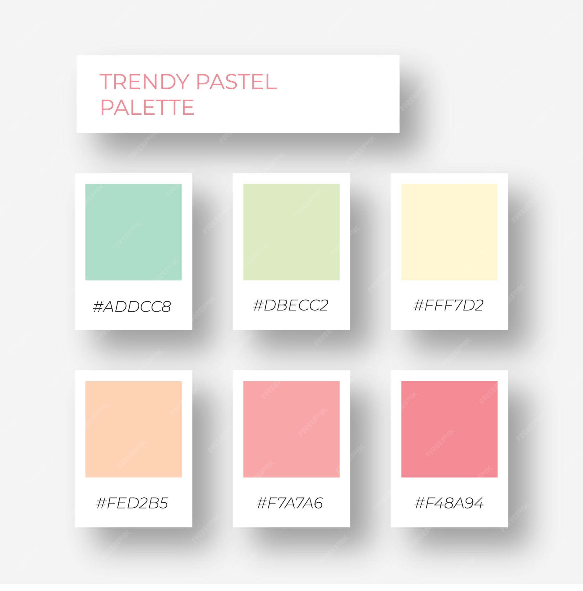 Pastel color palette Vectors & Illustrations for Free Download | Freepik