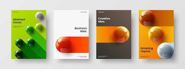 Trendy pamphlet vector design concept composition