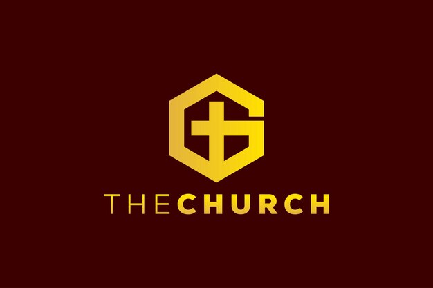 Trendy and Professional letter G church sign Christian and peaceful vector logo