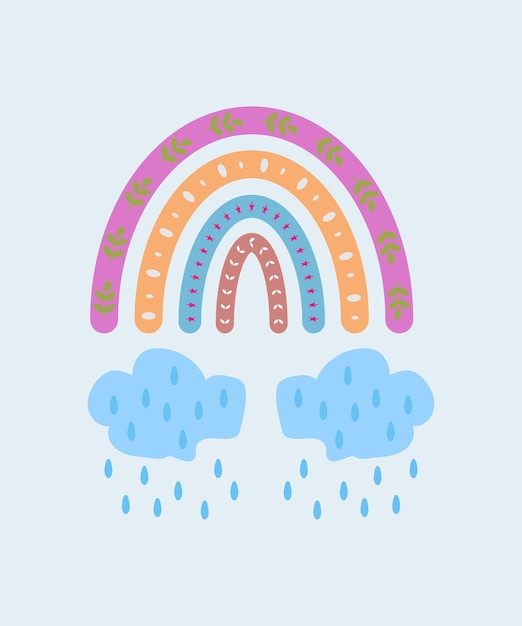 trendy regenbogen vectorillustraties