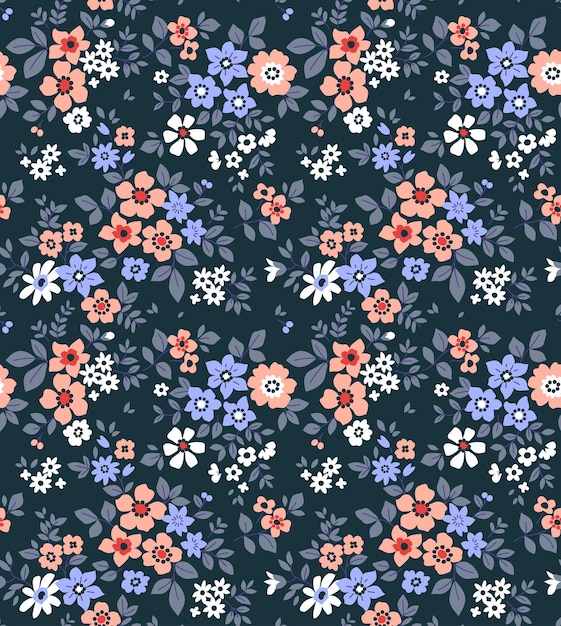 Vector trendy seamless floral pattern