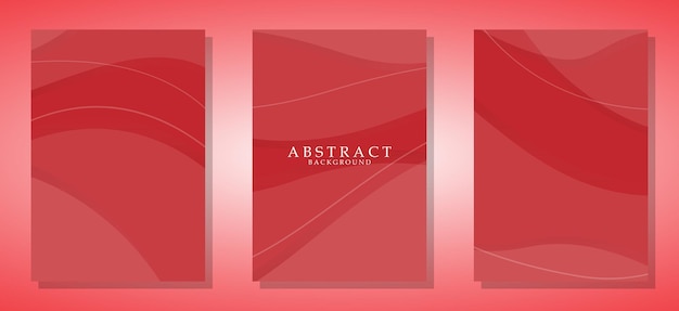 Trendy set of abstract creative minimalist, as postcard or brochure design, vector illustration