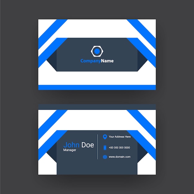 Trendy and simple business card design.