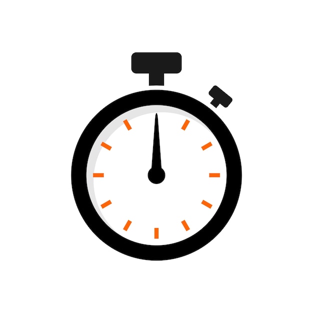 Trendy Simple Stopwatch Icon Vector Illustratie Template