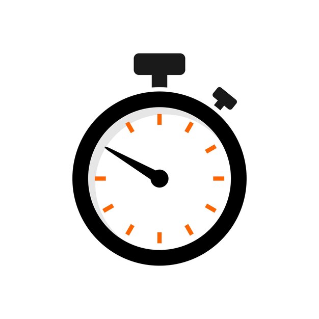 Trendy Simple Stopwatch Icon Vector Illustratie Template