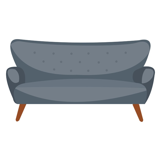 Вектор Иллюстрация модного дивана-кресла