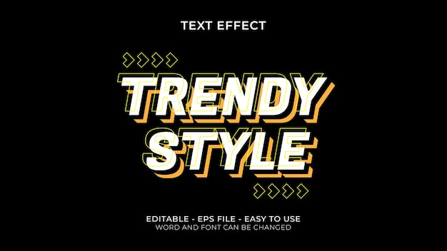 Vector trendy style moderne tekst effect vector