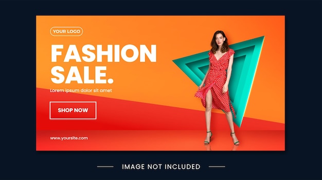 Vector trendy & stylish fashion banner template - 01