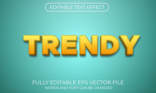 Trendy text effect