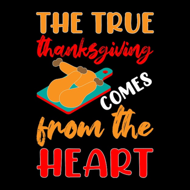 Trendy Thanksgiving Day-typografie en grafisch T-shirtontwerp