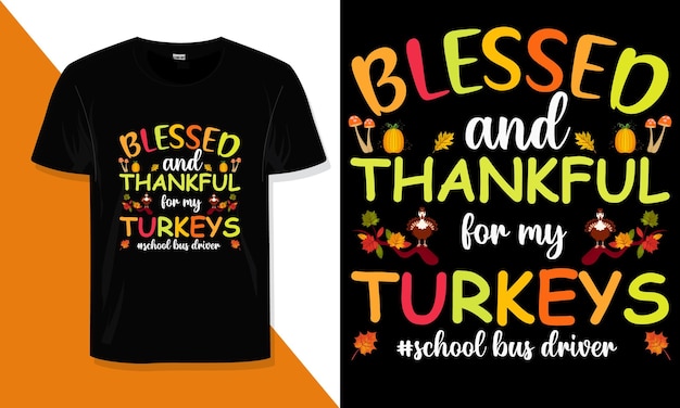 Trendy Thanksgiving t shirt Design