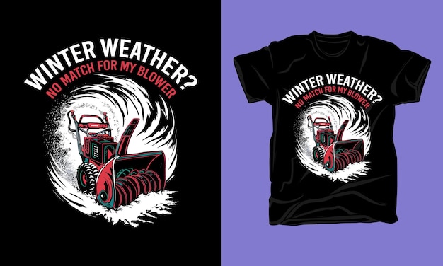 Trendy typografie winter grafisch t-shirt design zomer