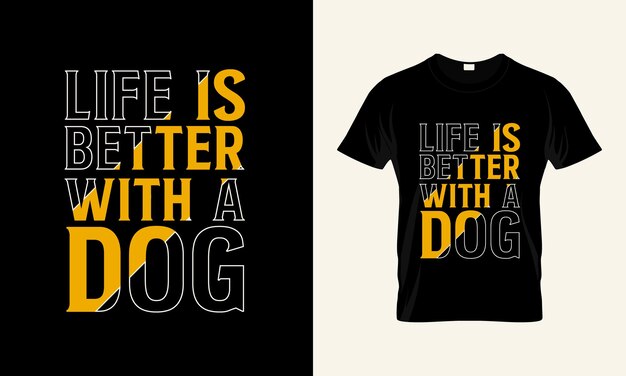 トレンディなタイポグラフィ犬 t シャツ デザインのベクトル、犬は t シャツのデザインを引用します。