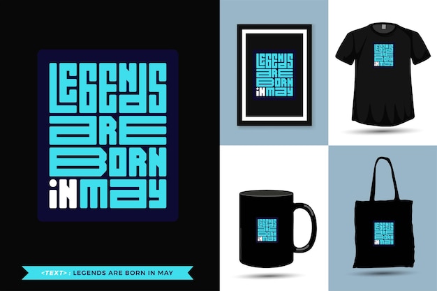 Trendy Typography Quote motivation Tshirt Legends are Born in february for print. vertical typography template for merchandise