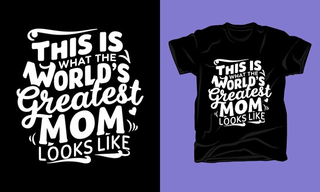 trendy typograqphy graphic tshirt design