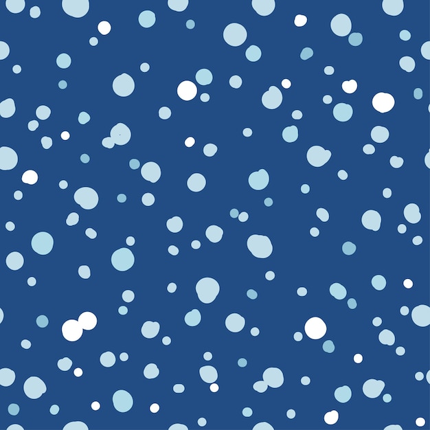 Trendy vector seamless pattern cool snow snowfall abstract design