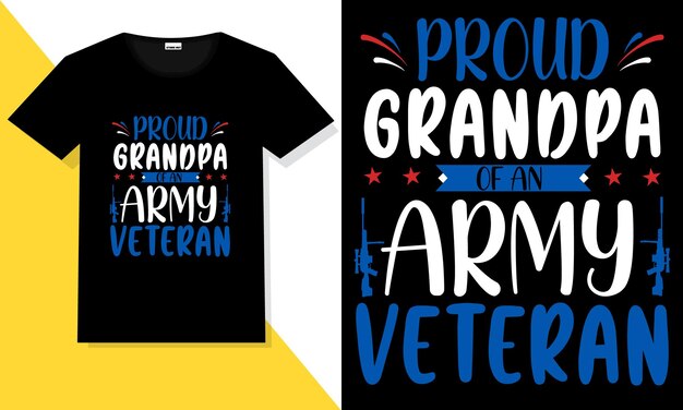 Trendy veteran t shirt design