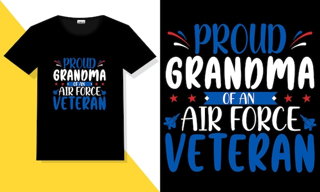 Trendy veteran t shirt design