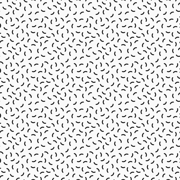 Trendy white pattern  seamless background Fashion 8090s Mosaic curve texture Black and white