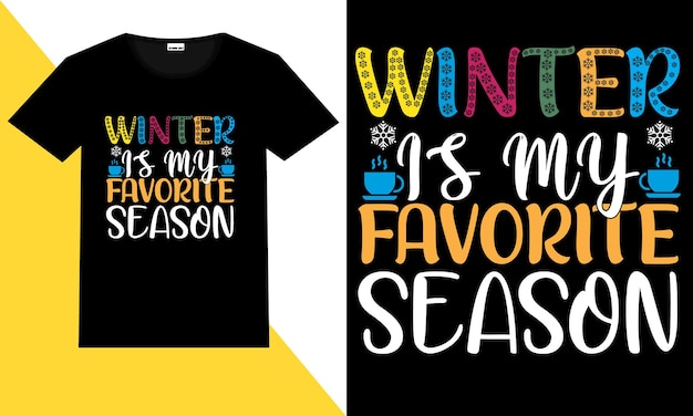 trendy winter t shirt design