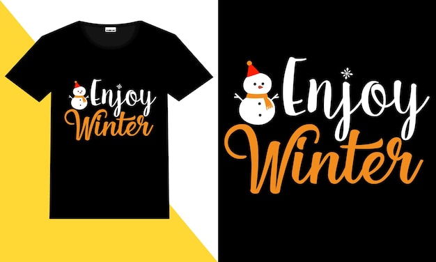 Trendy winter t-shirt ontwerp