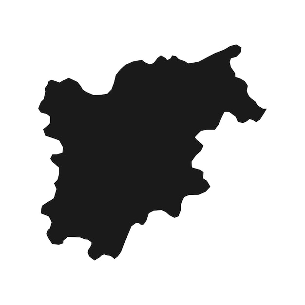 Trentino alto adige kaart regio van italië vector illustratie