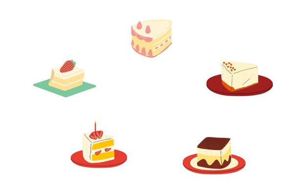 Vector tres leches cake dessert icon. mexican dessert with cream and strawberry. latin american sponge cake