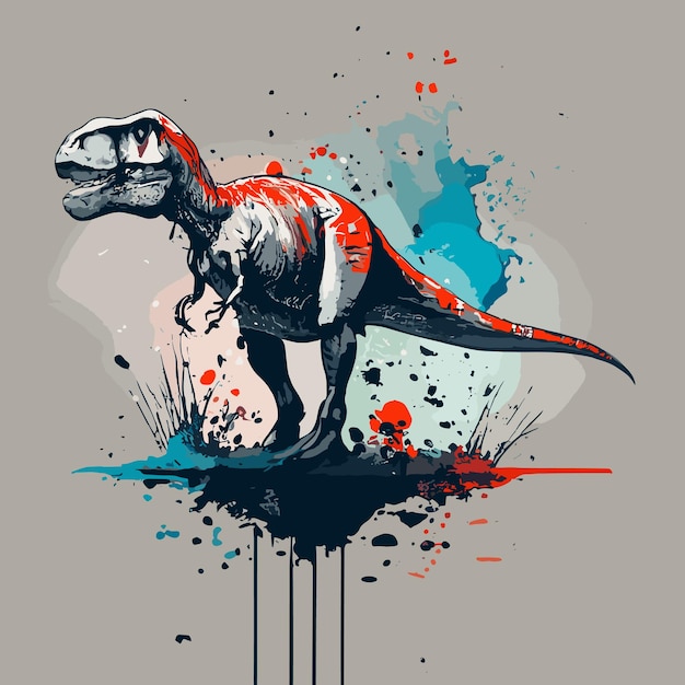 trex dinosaur vector design