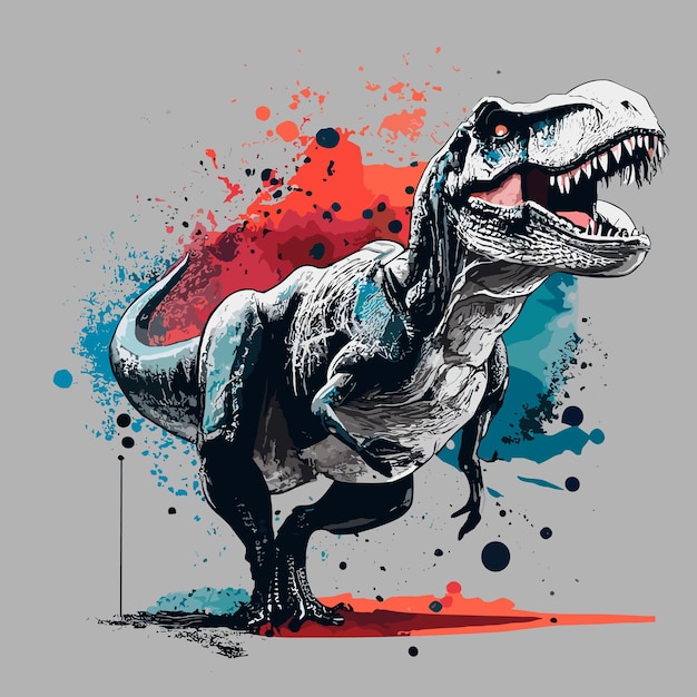 Trex dinosaurus vector ontwerp